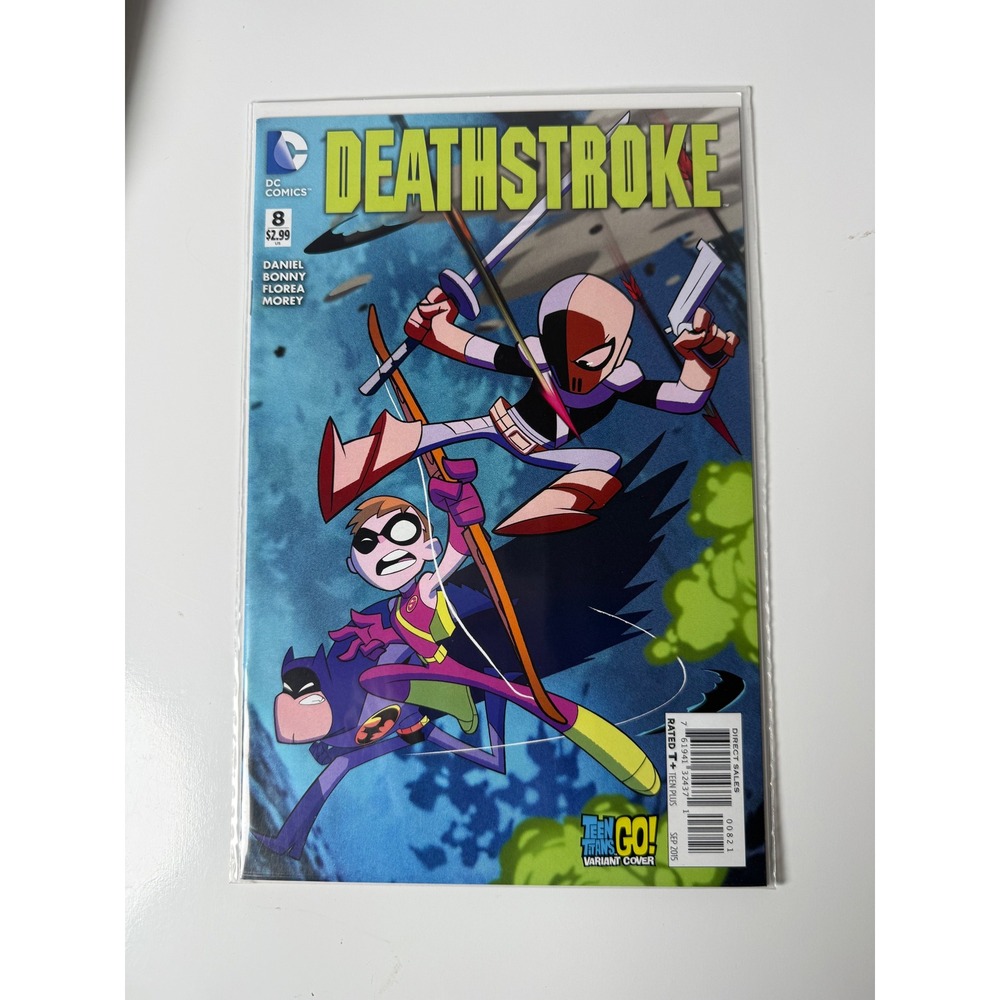 DC Comics Deathstroke 8 Teen Titans Go Variant Dan Hipp Cover Batman‎ Robin 2015
